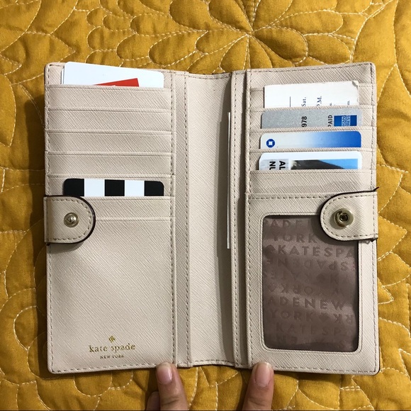 kate spade two tone slim bifold wallet - Picture 3 of 5